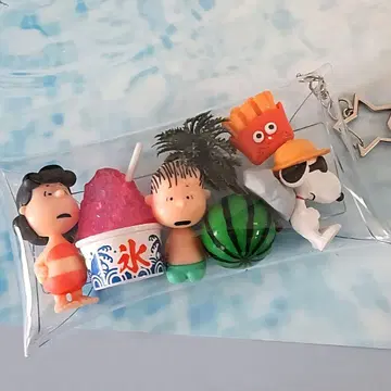 가챠 파우치 스누피 PEANUTS 나란히 2 샤리샤리 빙수