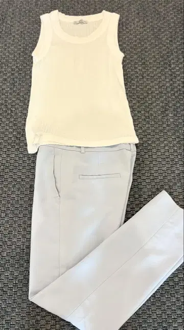 해외 ZARA 여성용 여름 코디 팬츠 & 상의 세트 S-M 사이즈
