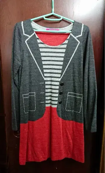 DORRY GIRL BY ANNA SUI 다마시 에 니트 원피스