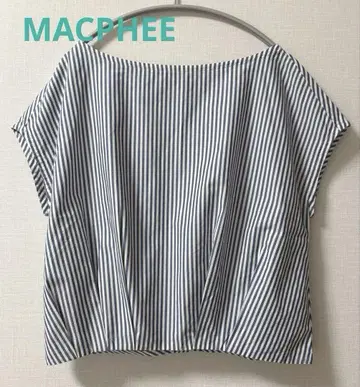 [ MACPHEE ] 맥피 투모로우랜드 블라우스 스트라이프 반팔
