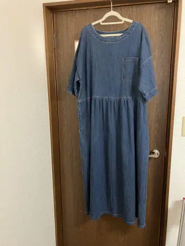 새상품급 데님 원피스