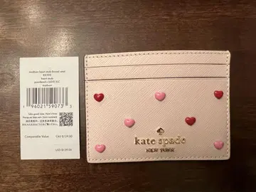 kate spade 하트 카드 케이스 핑크