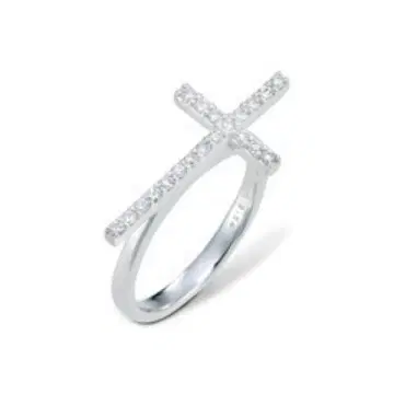새상품급 Bijou de M 크로스링 Cross Ring