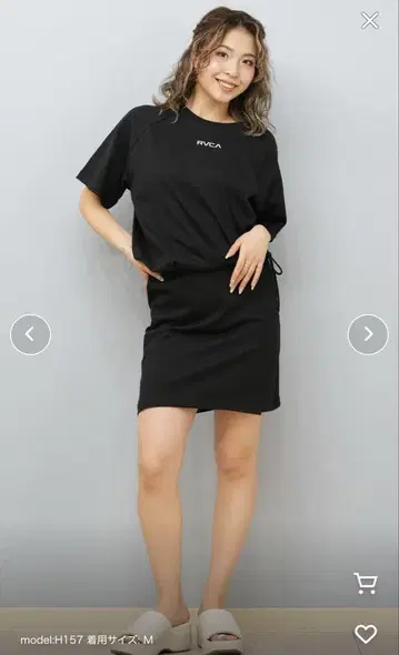 RVCA/루카 원피스 숏 기장 원포인트 로고