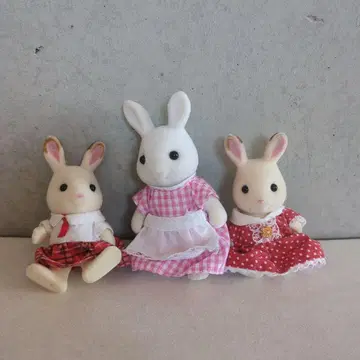 실바니안 패밀리 토끼 가족 3체 세트