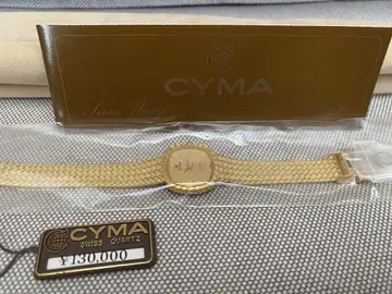 미사용 새상품 CYMA 스위스산 쿼츠 골드 616SP 여성용 손목시계