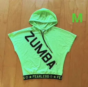 ZUMBA 줌바 후드 부착 메쉬 탱크탑 정품 M 사이즈