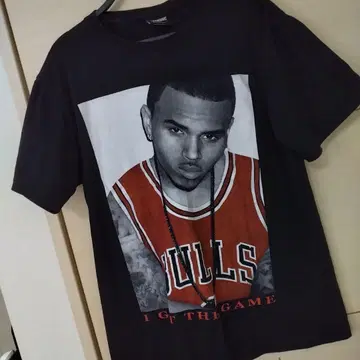 SALE BULLS 농구 패턴 티셔츠 블랙 익명 배송