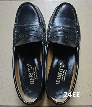 HARUTA 블랙 로퍼 24EE