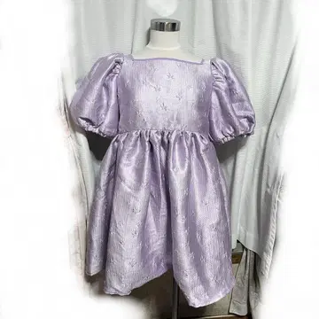 [미사용] SISMETRY back ribbon puff dress