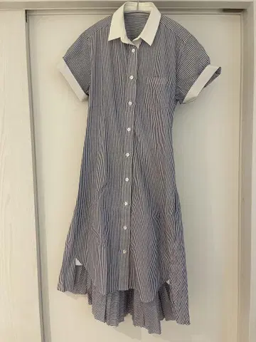 사카이 반팔 셔츠 원피스