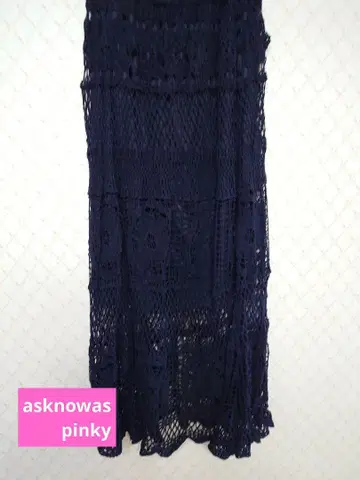 asknowaspinky 레이스 스커트 블랙