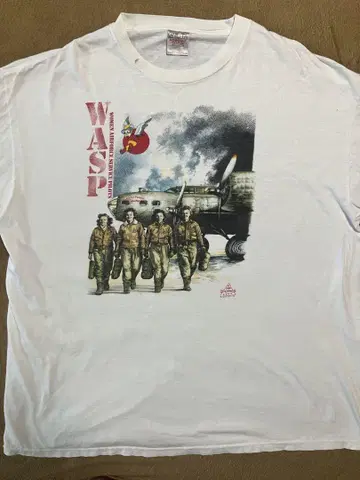 WASP 티셔츠 90년대 2XL 버즈릭슨 리얼 맥코이