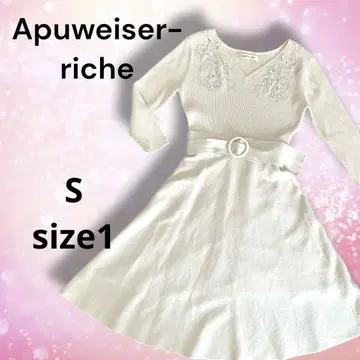 Apuweiser-riche 아푸와이저 리셰 니트 원피스 깔끔