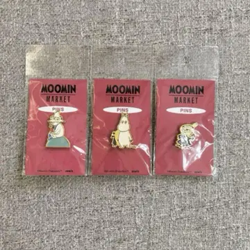 [미사용 새상품] 무민 마켓 핀 배지 무민 스너프킨 미이