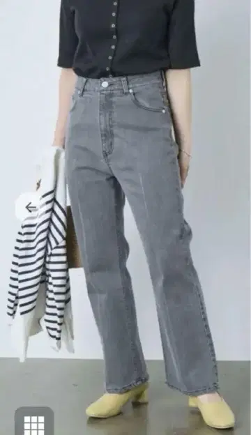 COHINA DENIM 하이웨스트 플레어 short XS 그레이