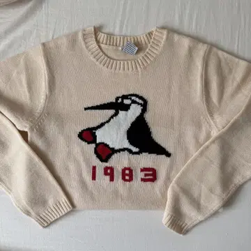CHUMS 펭귄 패턴 스웨터 M 1983