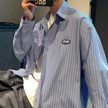 XaConMaKe 스트라이프 긴팔 셔츠