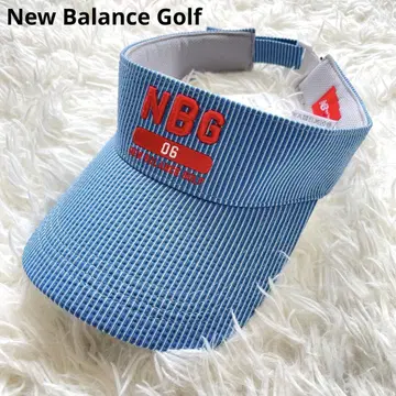 New Balance NBG 06 바이저 파랑 골프 스트라이프