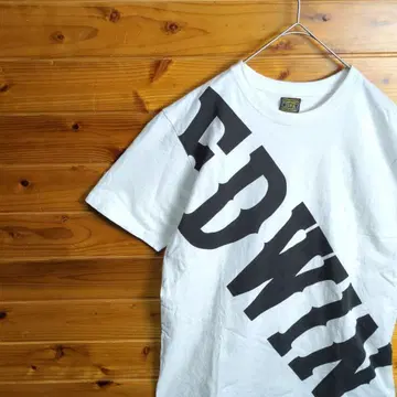 레어 레트로 EDWIN 에드윈 티셔츠 화이트 영문 캐주얼 반팔 L
