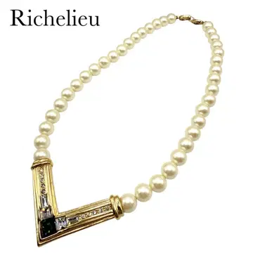 Richelieu 리슐리외 빈티지 펄 목걸이 골드