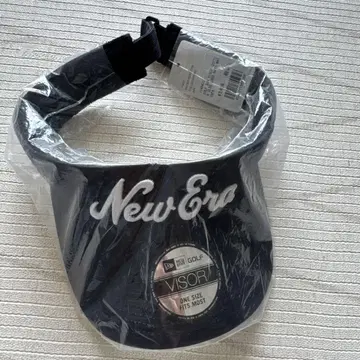 [ 미사용 새상품 ] New Era 블랙 바이저 프리 사이즈