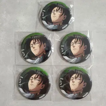 진격의 거인 WIT STUDIO 리바이 캔뱃지 5개