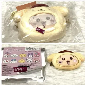 치이카와 x 산리오 토끼 x 폼폼푸딩 헤어 클립 미니백