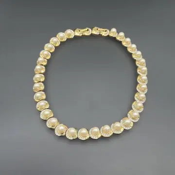 NINARICCI 펄과 금 도금 목걸이