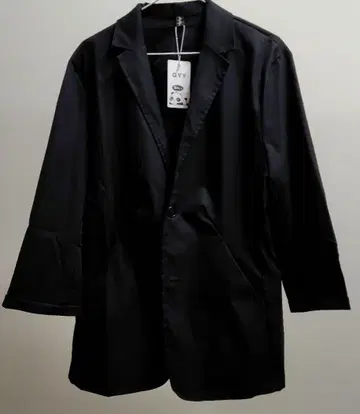 QYY 블랙 테일러드 재킷 남성용 7부 소매