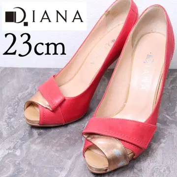 DIANA 다이애나 23 오픈토 펌프스 바이컬러 콤비 골드