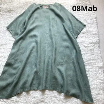 08Mab 옅은 그린 린넨 원피스
