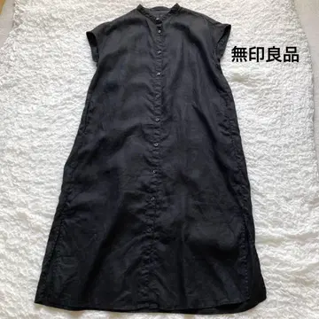 MUJI 린넨 원피스 블랙