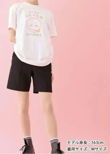 치이카와(GOKUN) 레트로 인쇄풍 반팔 티셔츠 화이트 XL 사이즈