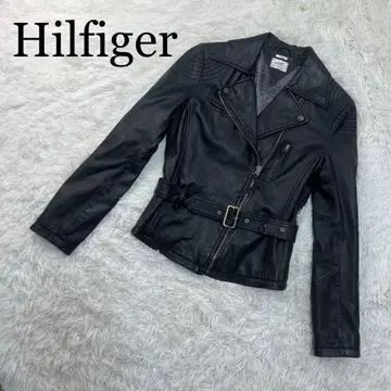 Hilfiger DENIM 가죽 자켓 다크 그레이 S 램 가죽