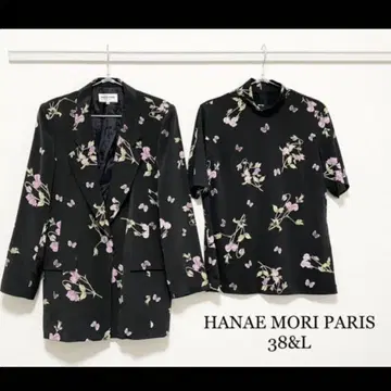 0409 HANAE MORI PARIS 모리 히나에 자켓 블라우스 꽃무늬