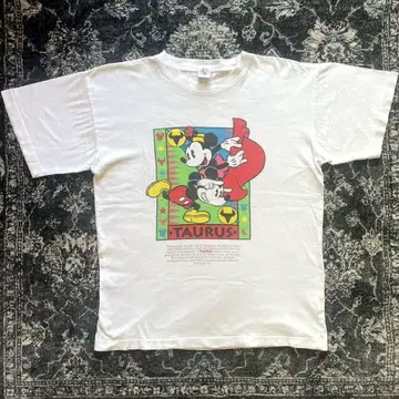 90s MICKEY "별자리 TAURUS" 빈티지 티셔츠
