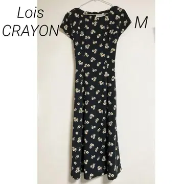 0419 Lois CRAYON 로이스크레용 꽃무늬 롱 원피스 M 사이즈