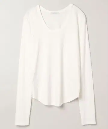 JEANASIS 택 포함 스무스 골지 U넥 LS TEE/103372