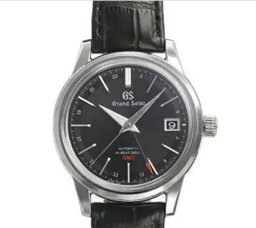 레어 Grand seiko 오토매틱 블랙 다이얼 달력 GMT 한정판