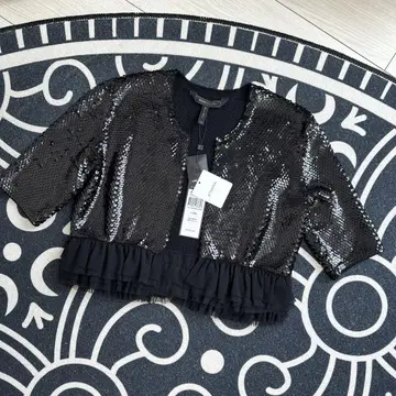 미사용 BCBGMAXAZRIA 블랙 가디건 XXS