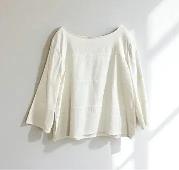 사이즈 40 띠어리 럭스 린넨 혼방 상의 화이트 화이트