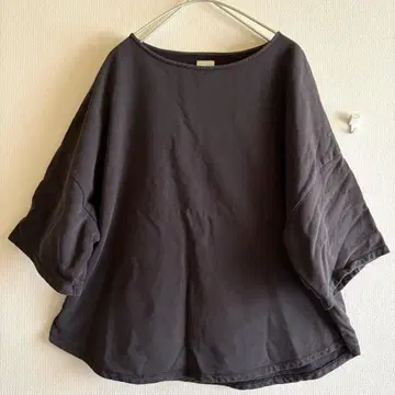 Spick & Span 넉넉한 티셔츠 트레이닝복 스타일 다크 그레이
