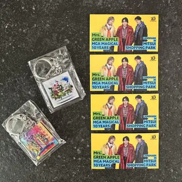 Mrs. GREEN APPLE 키링 스티커 세트 라라포트 미츠이