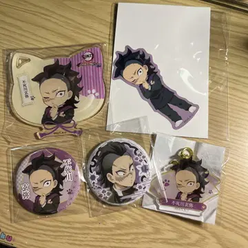 시나즈가와 겐야 난자 타운 캔뱃지 스티커 키링 코스터