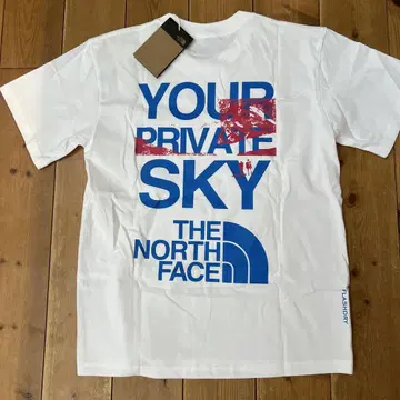 미사용 새상품 THE NORTHFACE 그래픽 반팔 티셔츠 화이트 XL