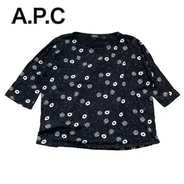 A.P.C 아페쎄 긴팔 티셔츠 블랙 블랙 올 패턴 M