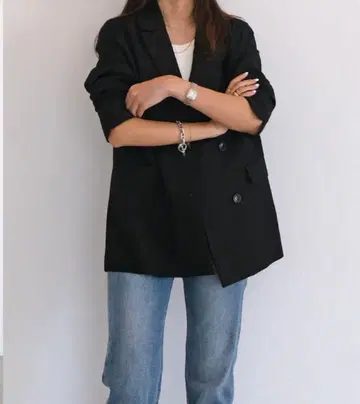 AKTE 더블 롱 자켓