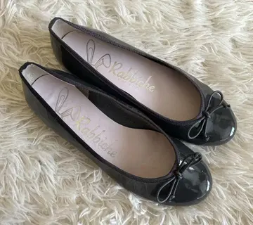 컨디션 최상 파르팔레 라운드토 플랫 발레 슈즈 그레이 36(23cm)