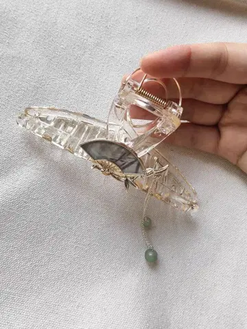 클리어 부채꼴 헤어 클립